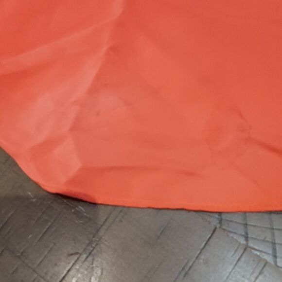 Amanda Uprichard Neon Orange Silk Slip Dress Gown Sz S - Picture 4 of 12
